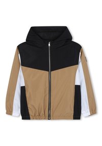 BOSS Kidswear JUNIOR HOODED WINDBREAKER - Neperpučiamoji striukė - cookie