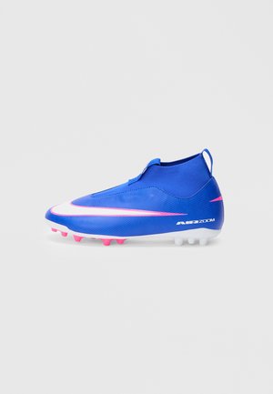 MERCURIAL ZOOM SUPERFLY 10 ACADEMY AG UNISEX - Μπότες ποδοσφαίρου για σταθερό έδαφος - racer blue/white