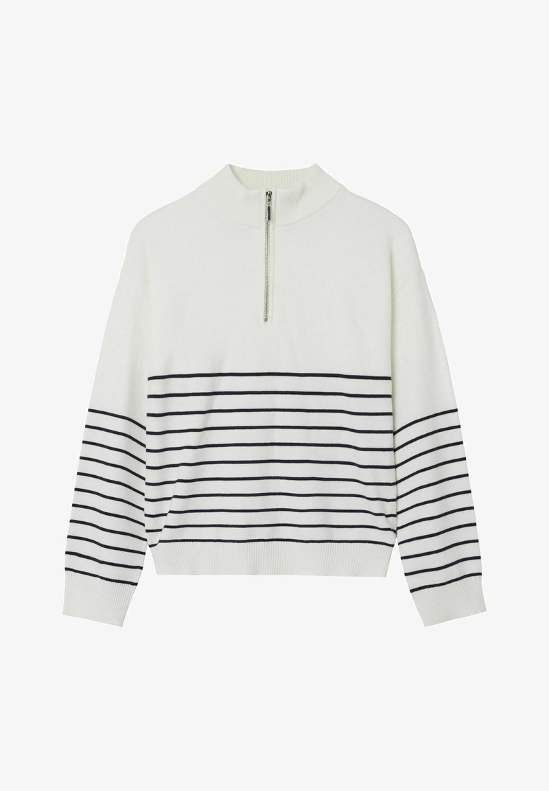 LMTD HALF ZIP - Strickpullover - white alyssum