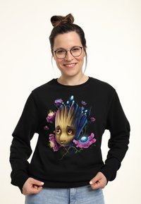 Marvel GOTG CLASSIC GROOT FLOWERS - Sudadera - black