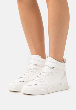 Sneakers hoog - white/gold