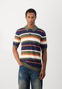 Scotch & Soda STRIPED REGULAR FIT - Polo shirt - peacoat