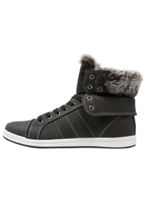 High-top trainers - black