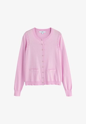 Next, PETITE FIT - SOFT TOUCH COTTON RICH CREW NECK CARDIGAN - Neuletakki - light pink
