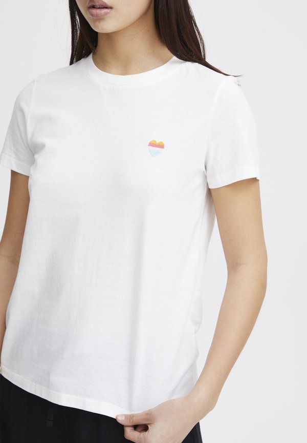 IHCAMINO - Basic T-shirt - cloud dancer w multi2