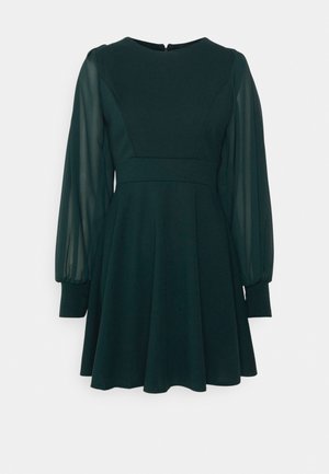 KAT SLEEVE DRESS - Jerseykjole - forest green