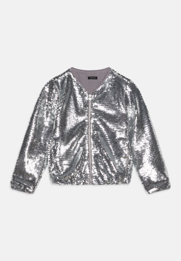 SEQUINS - Bomber Jacket - silver