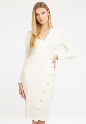 Guess BODYCON MIDI - Kotelomekko - bianco