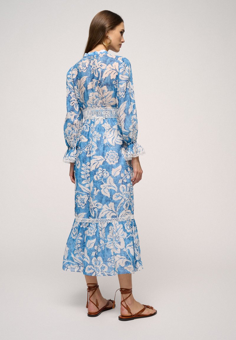 Robe Chemise LUISA SPAGNOLI - Taille EU 40 Rose, Turquoise Et Noir - Occasion En Parfait état