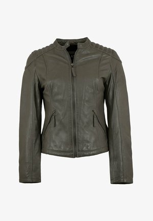Lederjacken24 LAURA - Lederjacke - dark grey