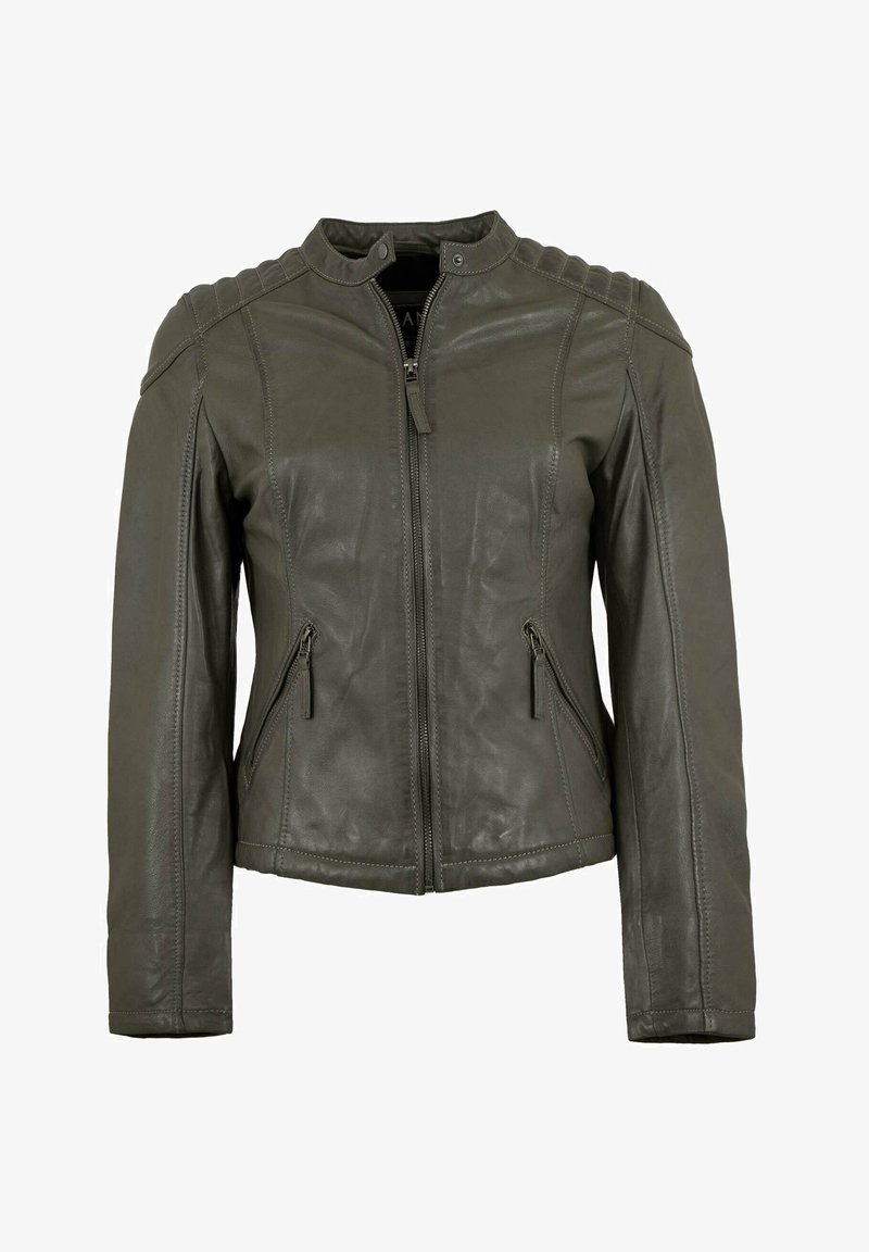Lederjacken24 LAURA - Lederjacke - dark grey