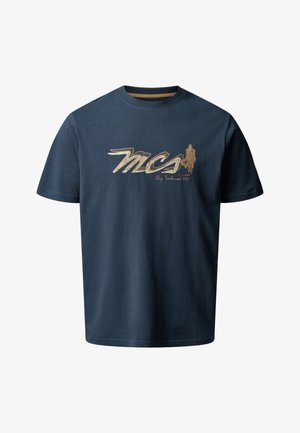 JASON - Nyomott mintás póló - dark sapphire