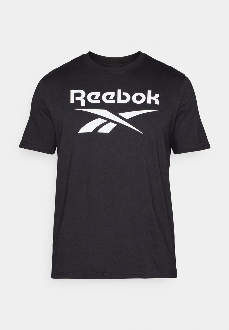 Reebok T-shirt print zwart