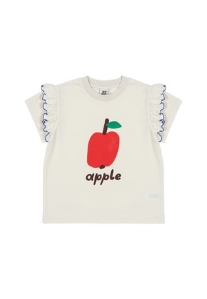 APPLE FRIL - Potiskana majica - ivory