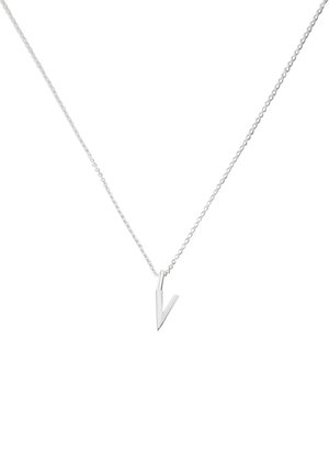 Design Letters HALSKETTE MIT KLEIN INITIAL CHARM SILBER (A-Z) - Halskette - silver coloured
