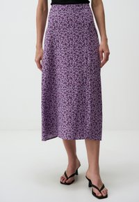 Jimmy Key FLORAL PATTERNED HIGH WAIST  - Gonna a campana - lilac