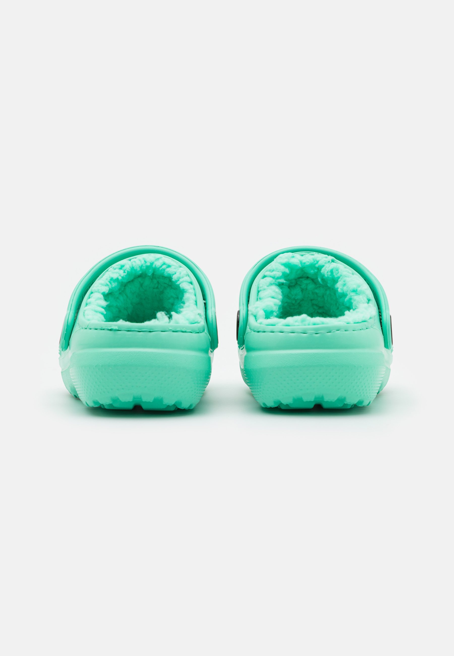lined crocs mint
