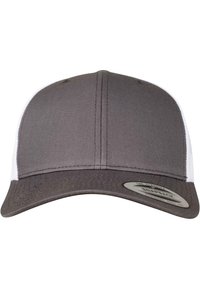 Flexfit - TRUCKER RETRO TRUCKER 2 TONE - Sapka - darkgrey wht Miniatűr kép 1