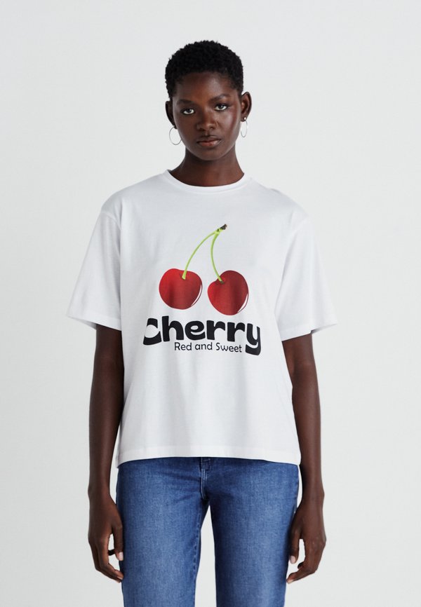 NMMILLIE CHERRY - Print T-shirt