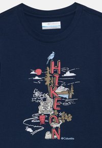 Columbia DOBSON PASS GRAPHIC TEE UNISEX - Langarmshirt - collegiate navy