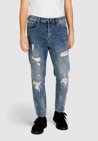 Gianni Lupo Cream Cotton Relaxed Fit Jeans main image 1