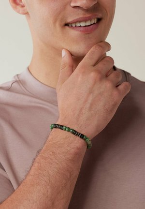 Lucardi, STATEMENT - Armband - silver-coloured natural stone