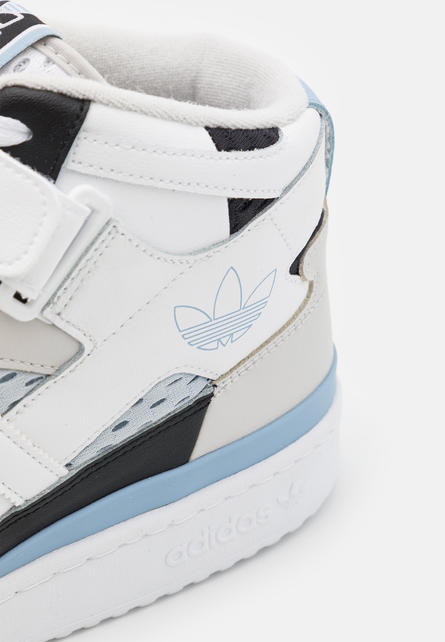 adidas Originals FORUM MID UNISEX - High-top trainers - footwear  white/ambient sky/core black/white - Zalando.co.uk