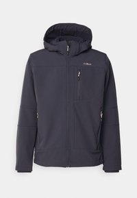 MAN JACKET ZIP HOOD - Softshell dzseki - blue
