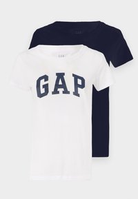 FRANCHISE TEE 2 PACK - T-shirt con stampa - white/navy