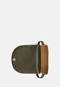Lauren Ralph Lauren LEATHER MEDIUM WITLEY CROSSBODY - Soma ar siksnu pāri ķermenim - dark olive