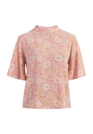 KURZARM - Bluse - rosa mehrfarbig