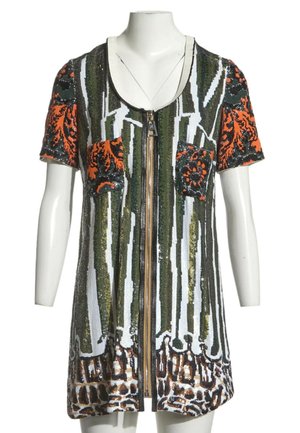 Louis Vuitton, Robe de jour - off-white khaki orange