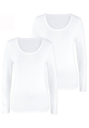 LANGARM 2PACK - Long sleeved top - weiß