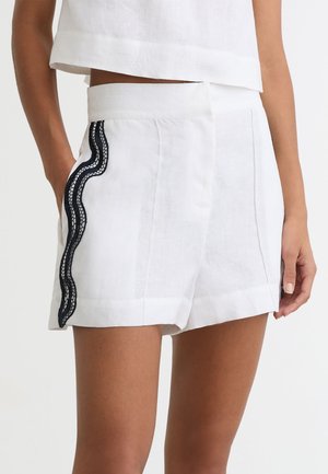 Reiss, REGULAR FIT - FELICITY  - Shorts - ivory navy