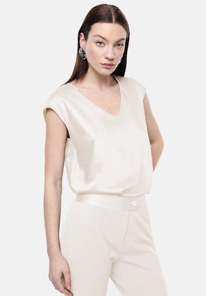 Imperial, TOP SENZA MANICHE SCOLLO A V - Camicetta - zinco