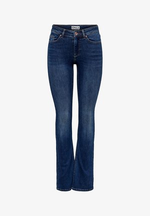 ONLY ONLBLUSH - Kavbojke na trapez - dark blue denim