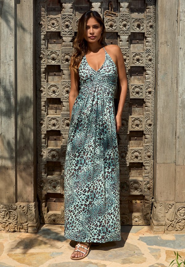 Maxikleid - gedempt groen