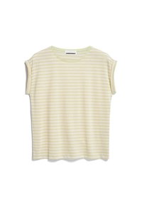 ARMEDANGELS JILAANA STRIPES  - T-shirt print - pastel green oatmilk