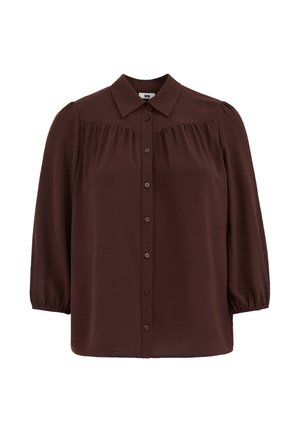 WE Fashion, CURVE - Overhemdblouse - dark brown