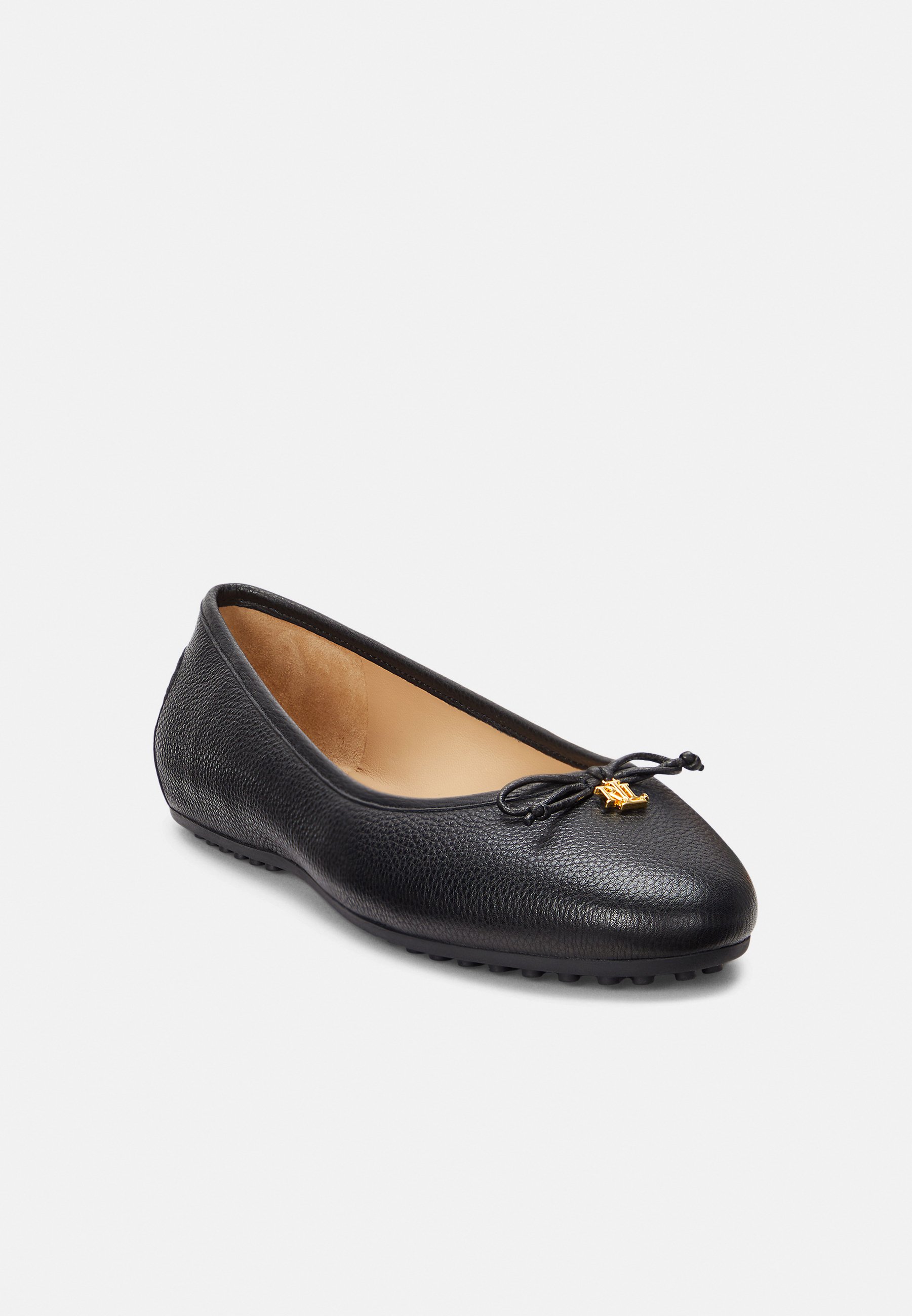 Lauren Ralph Lauren JAYNA PEBBLED LEATHER DRIVER FLAT