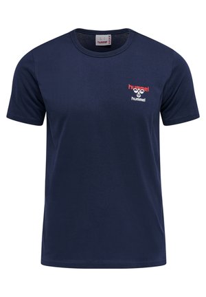 HMLIC DAYTON  - Print T-shirt - peacoat
