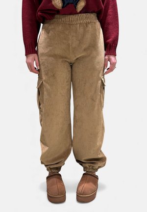 Pantaloni cargo - cammello