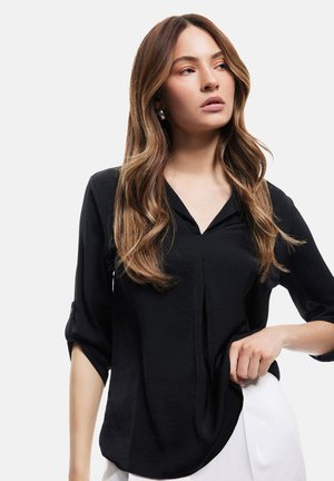 AEROBIN - Bluse - black