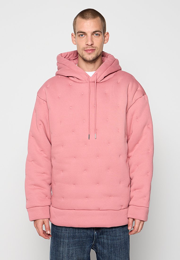 closed Hoodie donkerroze