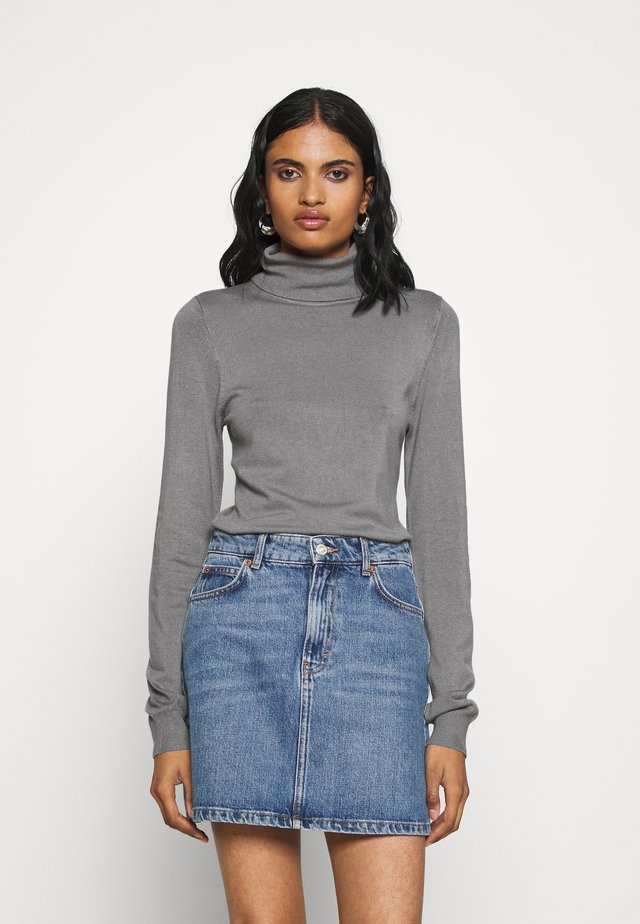 BASIC- TURTLE NECK JUMPER - Strikkegenser - storm front