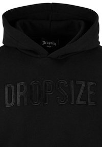 Dropsize HEAVY FLAT FRONT EMBO - Hættetrøje - black