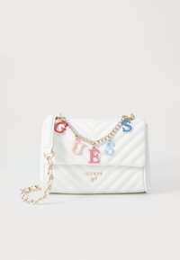 CROSSBODY FLAP BAG UNISEX - Keresztpántos táska - cream white