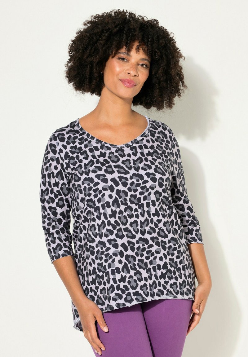 Angel of Style LEO V-AUSSCHNITT 3/4-ÄRMEL - Top s dlouhým rukávem - dark gray