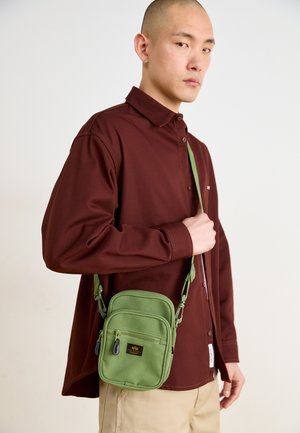 LABEL MESSENGER BAG UNISEX - Cross body bag - sage-green