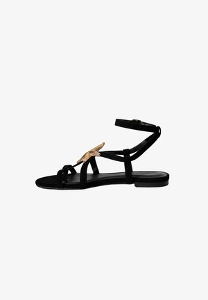 South Beach, STARFISH DECAL STRAPPY - Zehentrenner - black